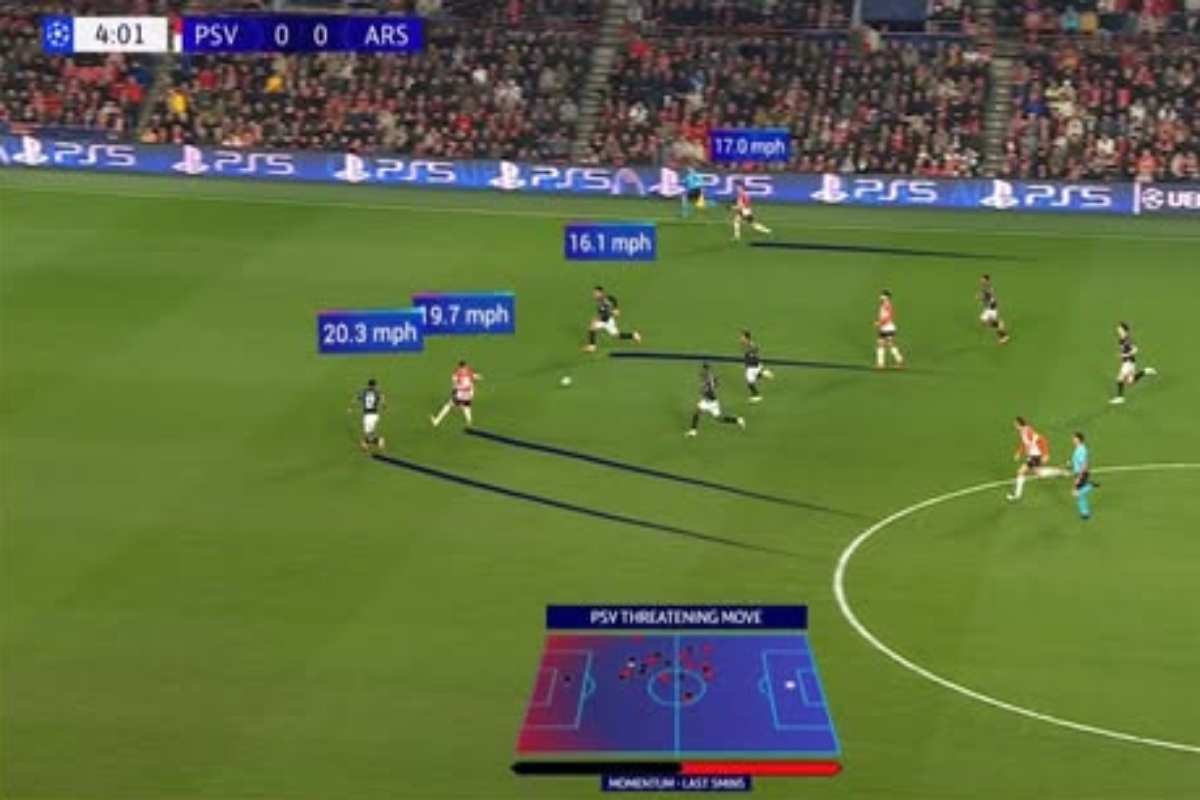 Schermata di una partita con Amazon Vision