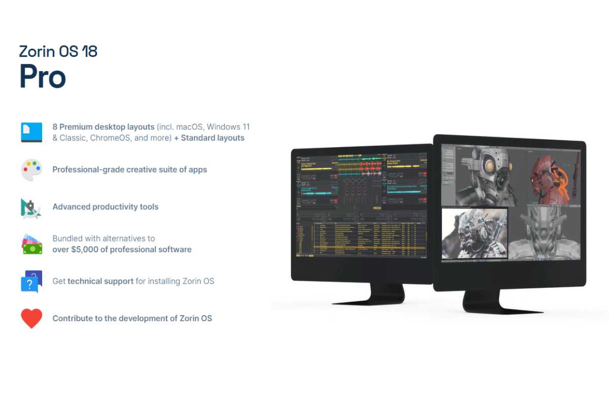 La home page di Zorin